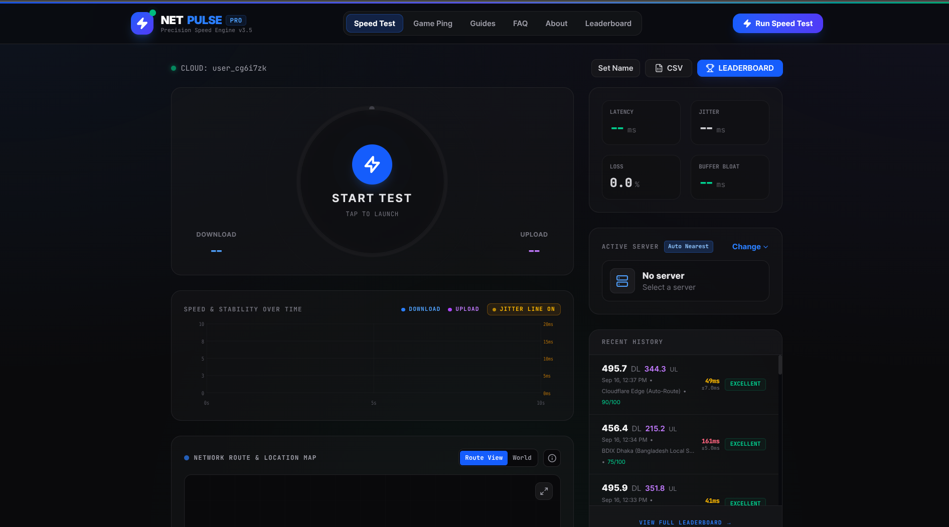 VelocityPro - Internet Speed Test screenshot 1