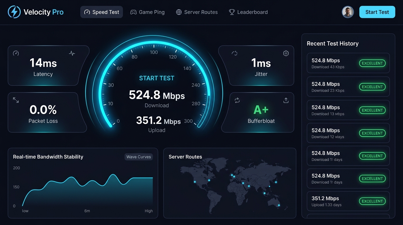 VelocityPro - Internet Speed Test