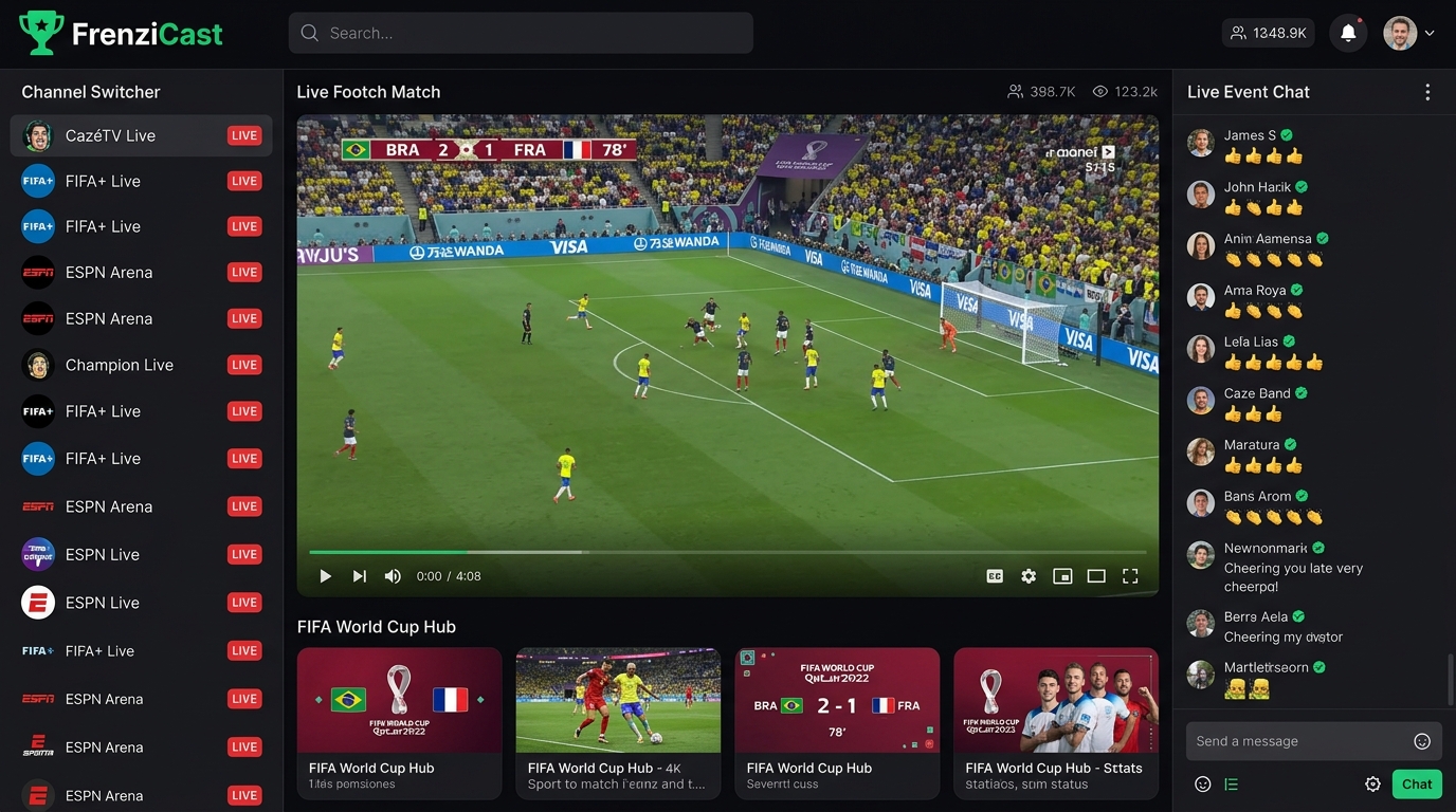 Live TV - Real-time Streaming Platform