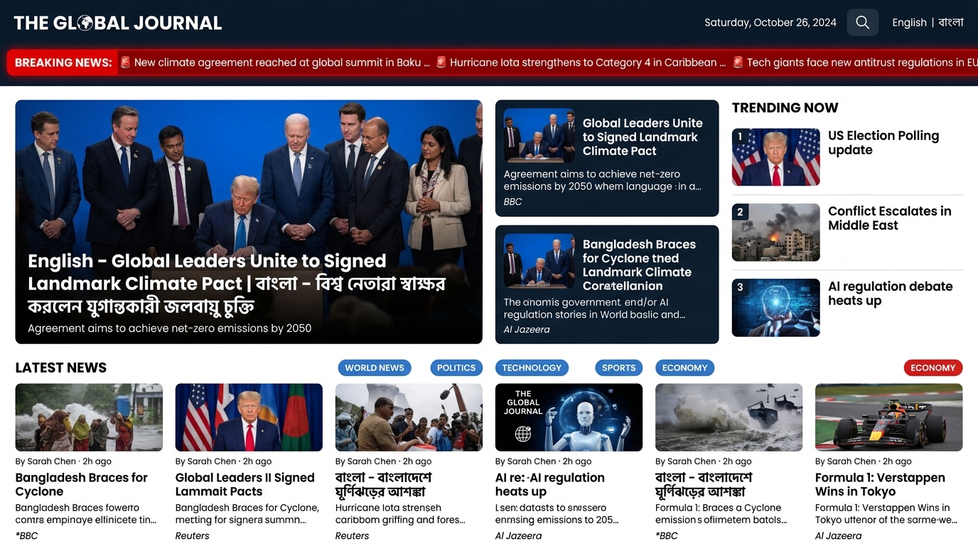 Multilingual News Platform & CMS