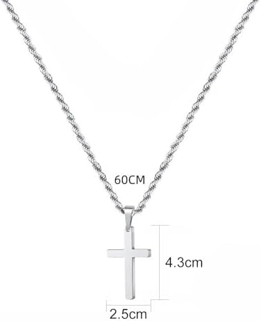 Vue 2 de Collier Homme Chaine Pendentif