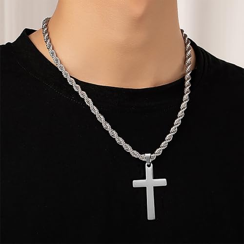 Vue 3 de Collier Homme Chaine Pendentif