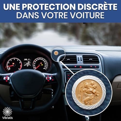 Vue 4 de Vibratis Medaillon Saint Christophe