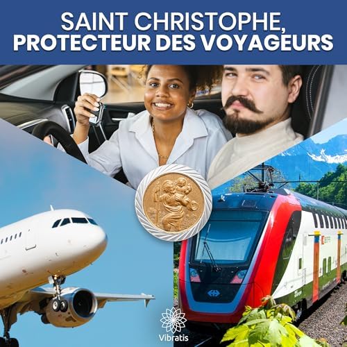 Vue 5 de Vibratis Medaillon Saint Christophe