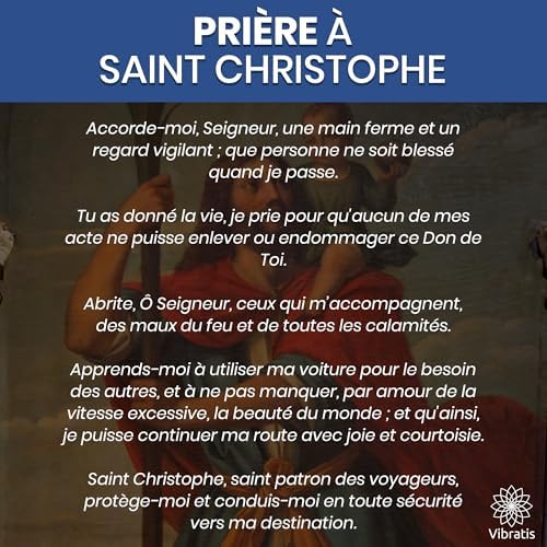 Vue 6 de Vibratis Medaillon Saint Christophe