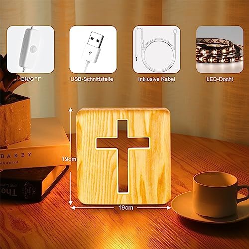 Vue 2 de Veilleuse En Croix De