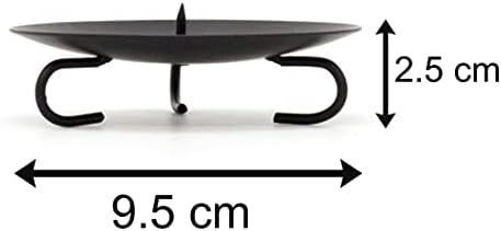 Vue 2 de Bougeoir Rond Traditionnel Pour