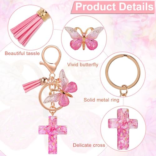 Vue 3 de Pieces Portecles Croix Portecles