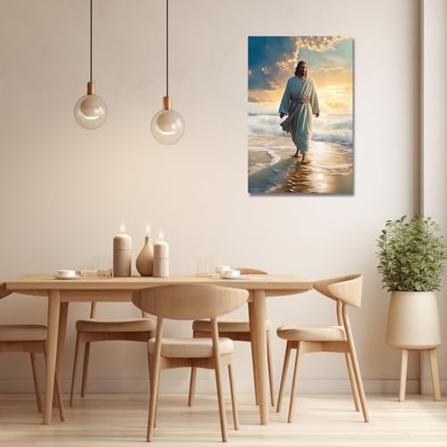 Vue 4 de Lzimu Toile Murale Jesus