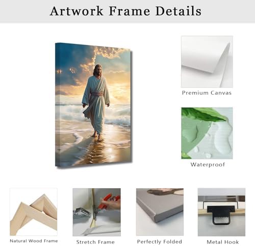 Vue 6 de Lzimu Toile Murale Jesus