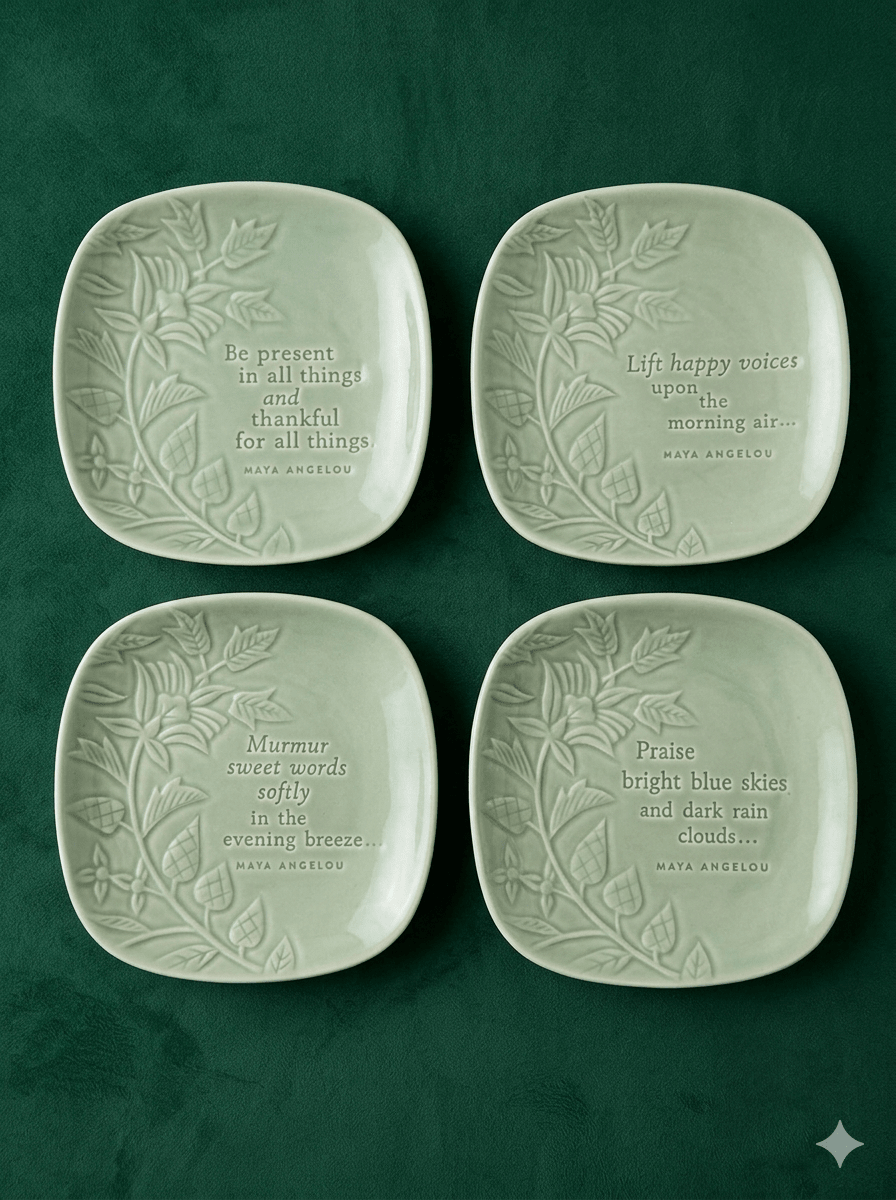 Maya Angelou Plates