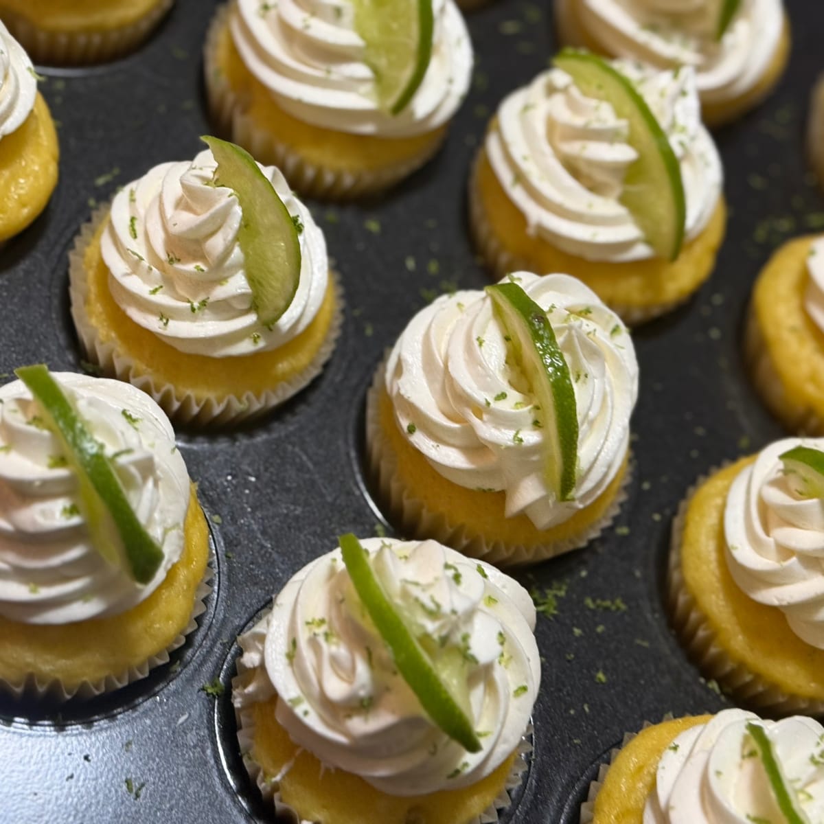 Key lime cupcakes