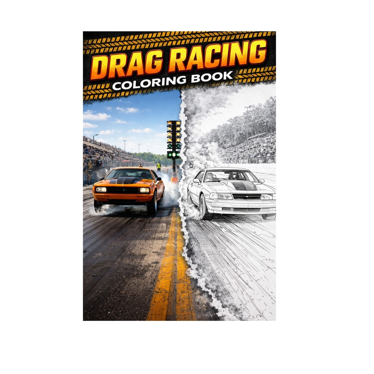 Drag Racing Coloring Book