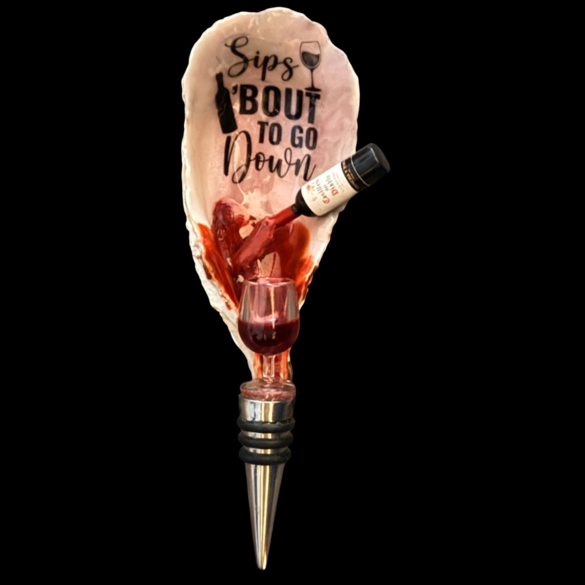 Sips bout’ to go down Wine Stopper