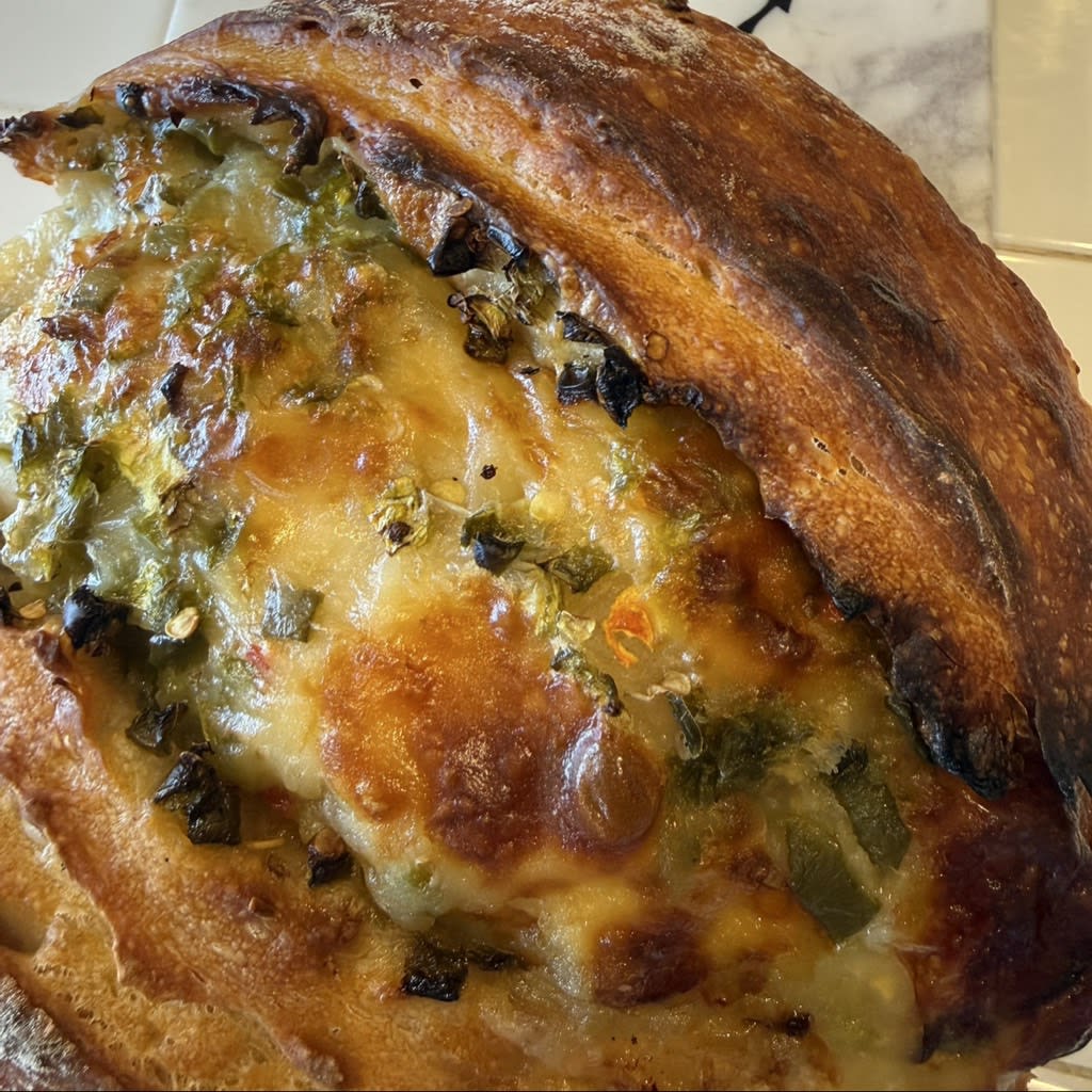 Jalapeno pepper jack sourdough