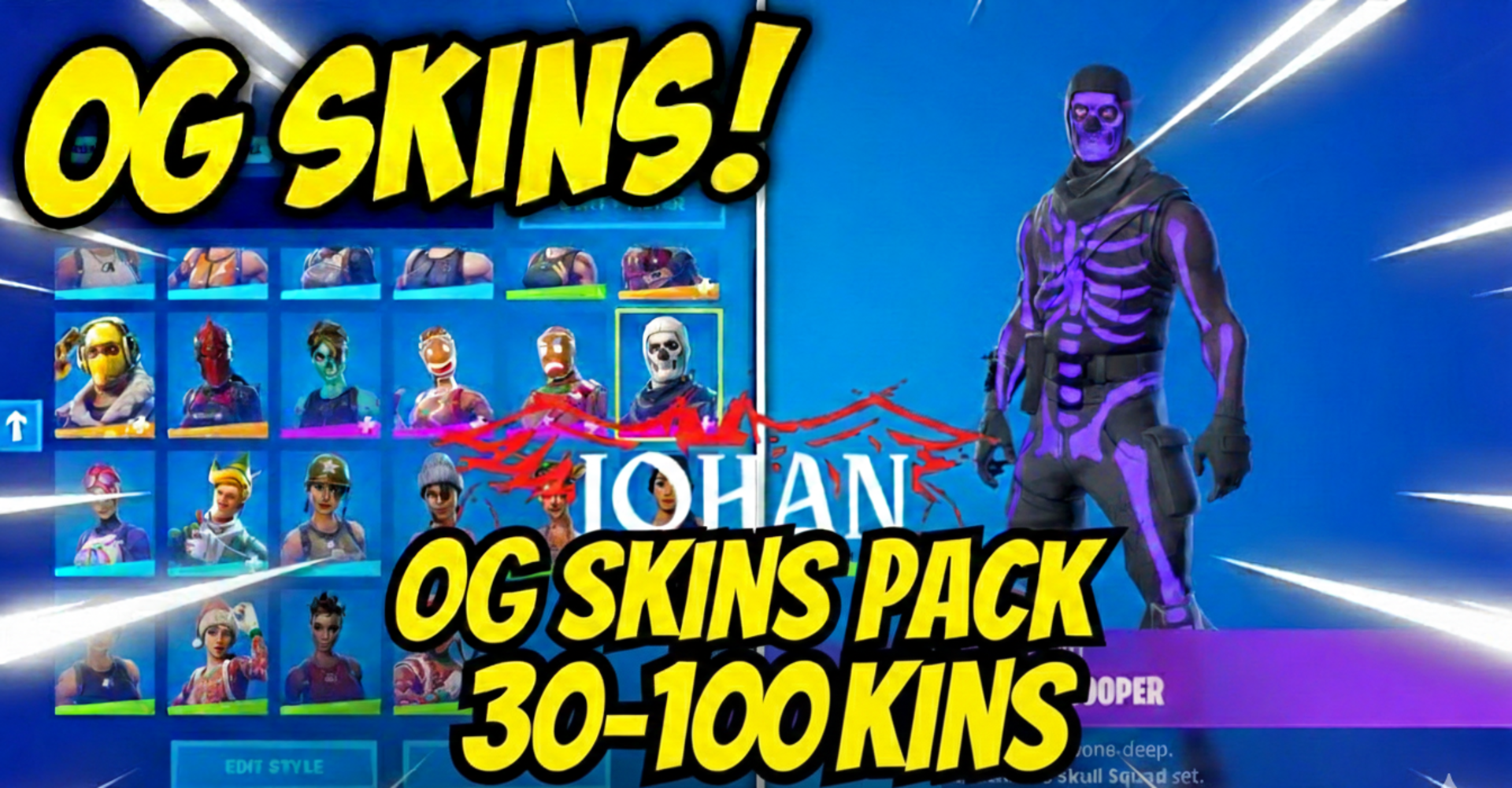 {PSN/XBOX/PC} 30-100 with Black knight,Travis scott,galaxy,ikonik,take the L,Floss or others