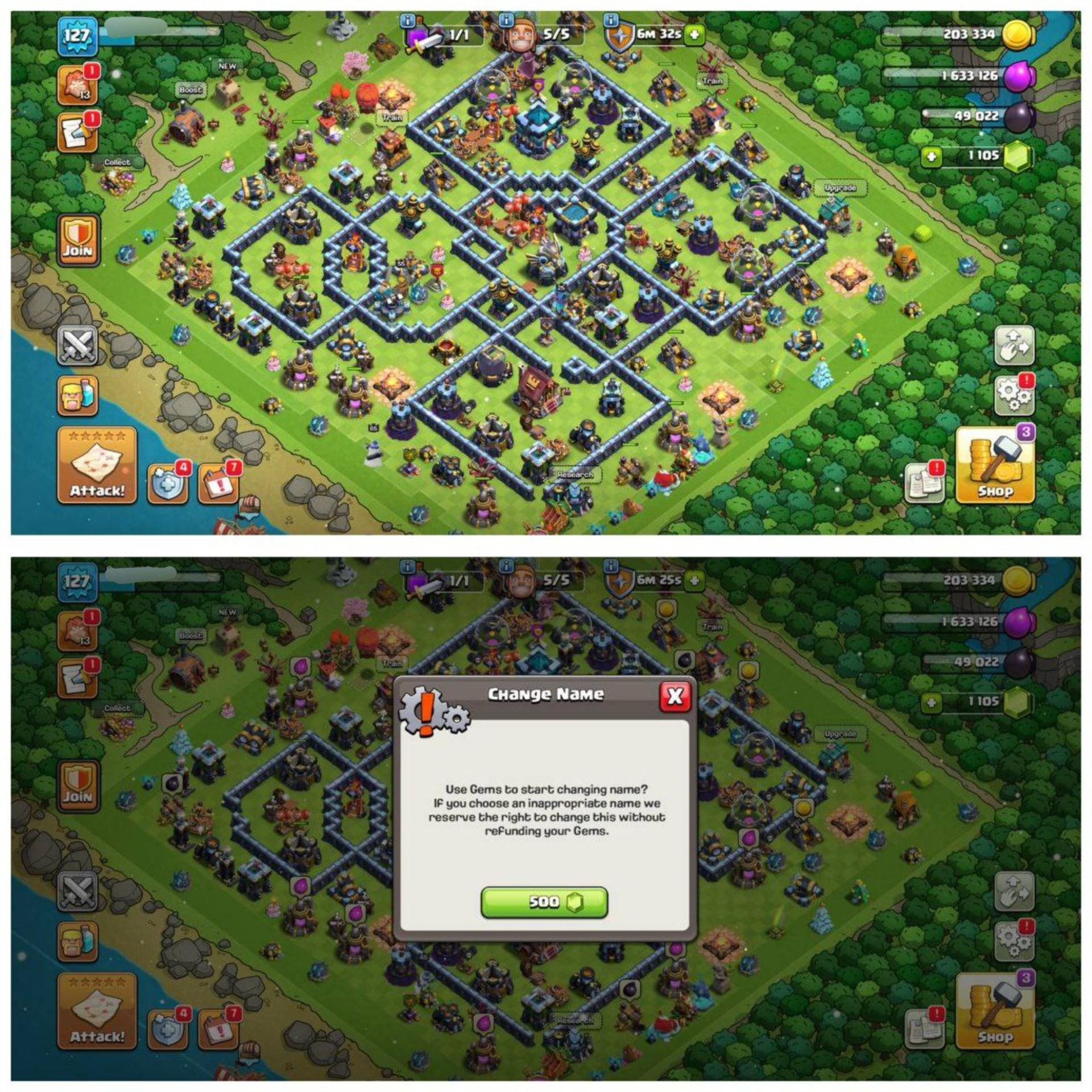 {55% DISCOUNT} TH13 ALMOST MAX ID⚡️6 EPIC EQUIPMENT⚡️XP-127⚡️HERO 55-65-25-30-24⚡️