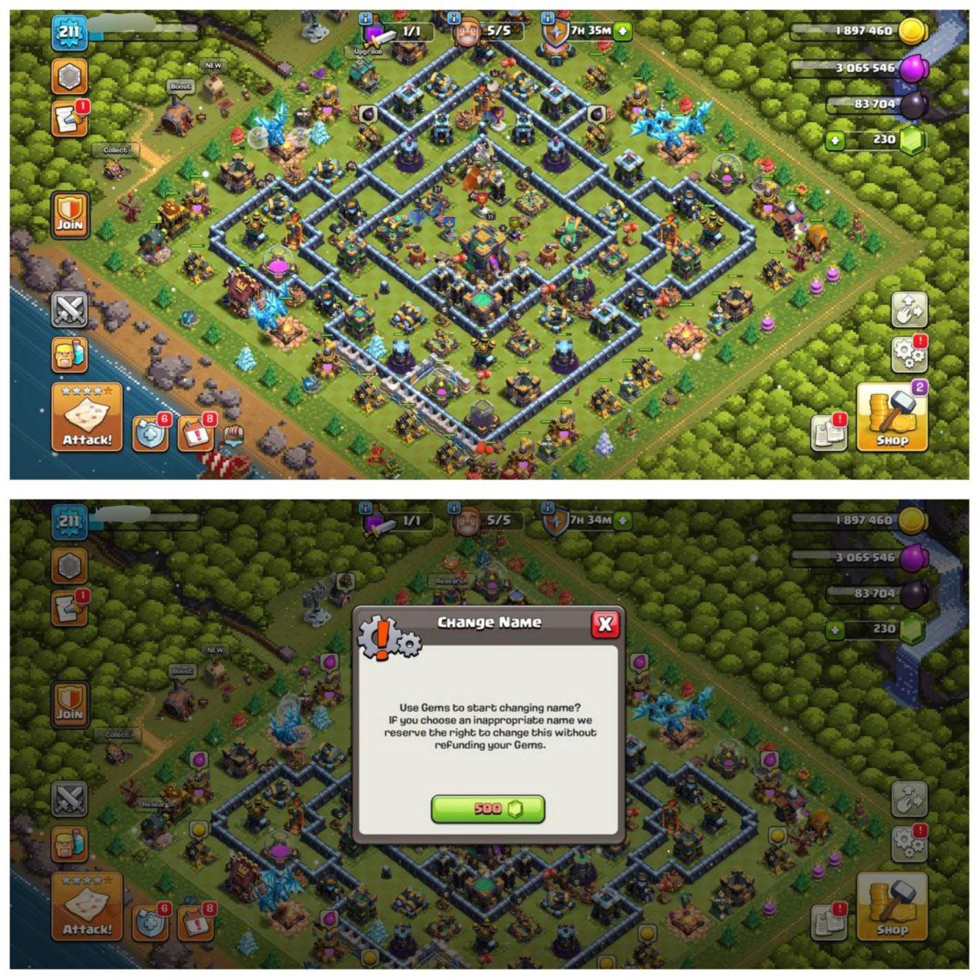 {60% DISCOUNT} TH14 HALF MAX ID⚡️1 EPIC EQUIPMENT⚡️XP-211⚡️HERO 76-77-52-51-27⚡️500 GEMS NAME CHANGE