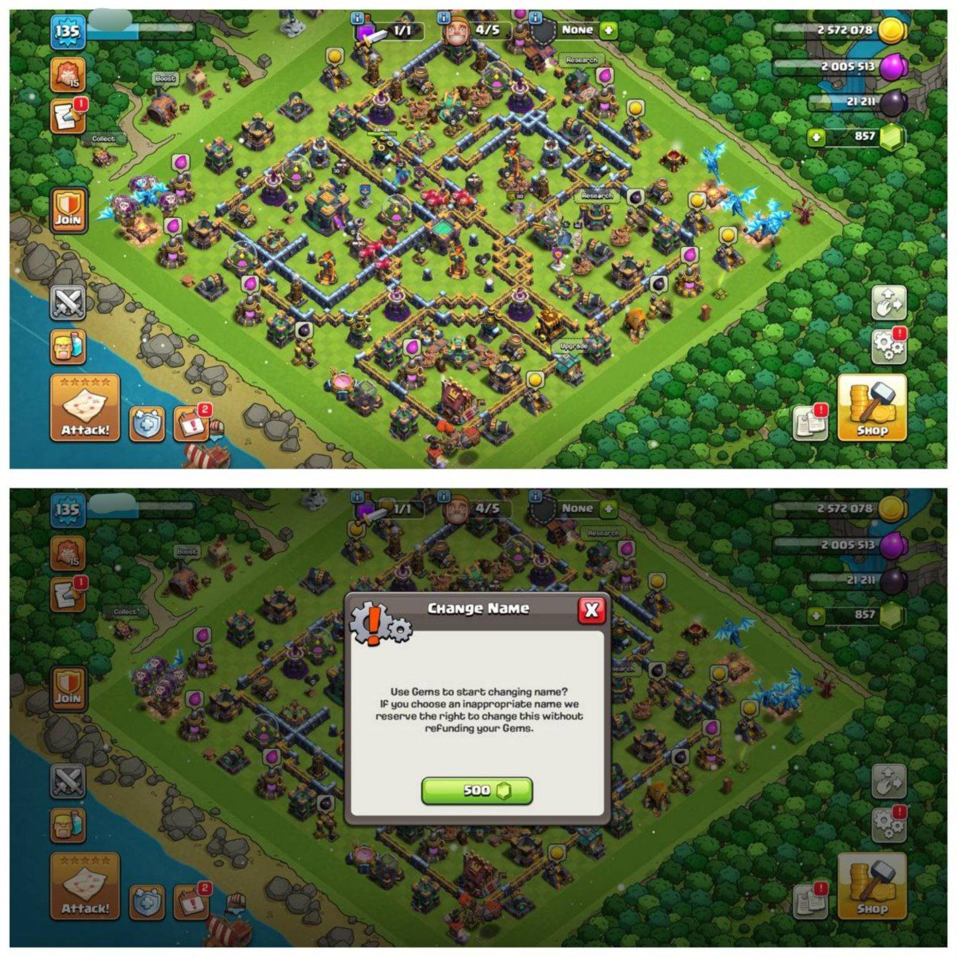 {70% DISCOUNT} TH14 ALMOST MAX ID⚡️10 EPIC EQUIPMENT⚡️XP-135⚡️HERO 77-80-32-46-30⚡️