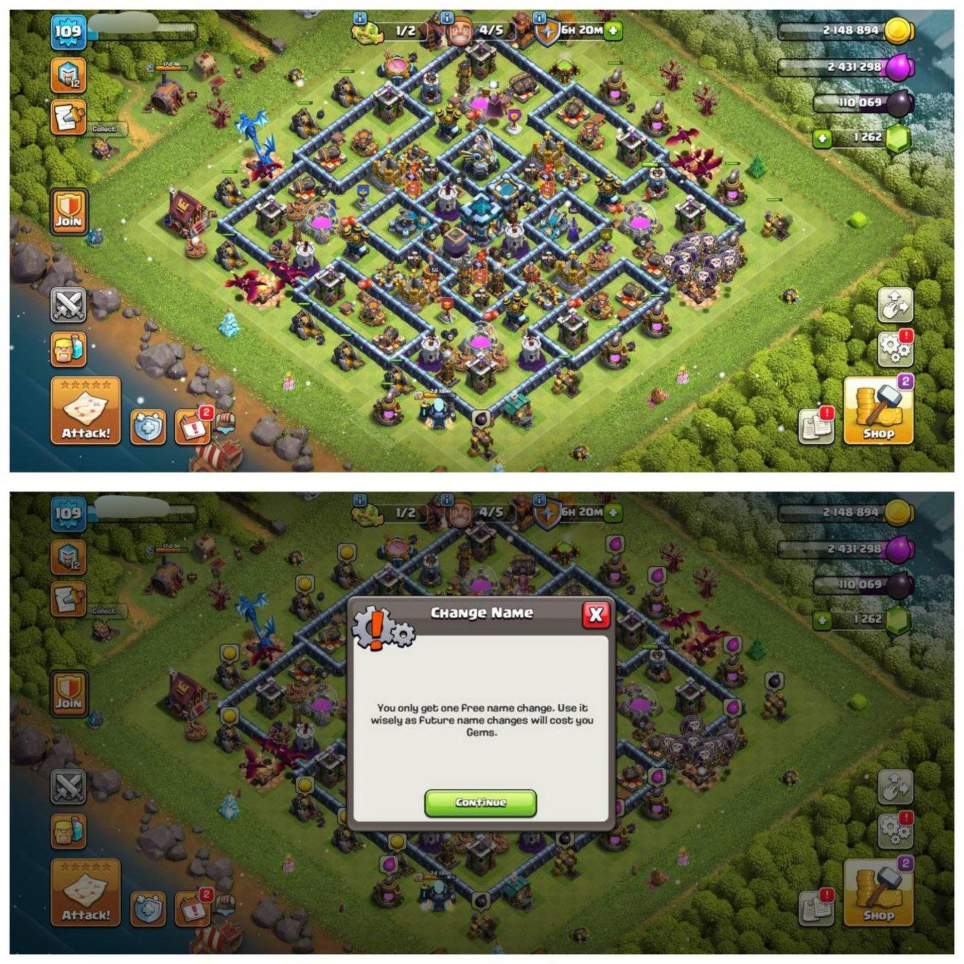 {60% DISCOUNT} TH13 SEMI MAX ID⚡️4 EPIC EQUIPMENT⚡️XP-109⚡️HERO 56-56-25-21-2⚡️FREE GEMS NAME CHANGE