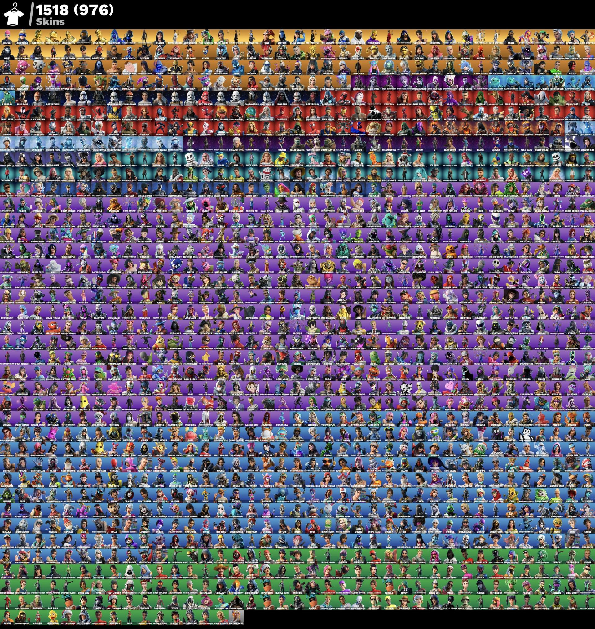 👑 976 Skin Account 👑 | Wild Cat | levithan | full access 