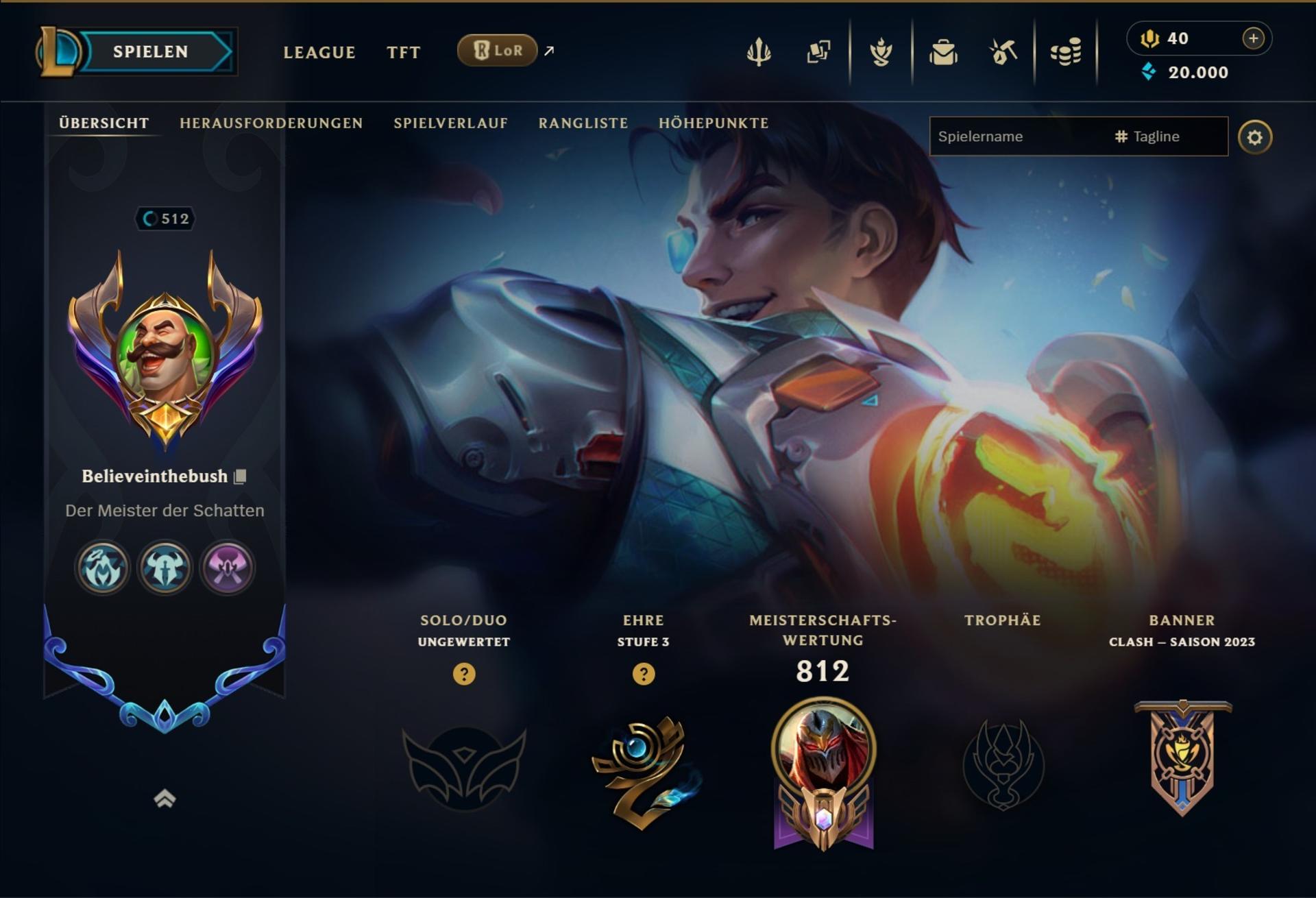 EUW LVL 512 | 171 Skins | DJ Sona | All Champs | Gold Peak | Full Access | Clean