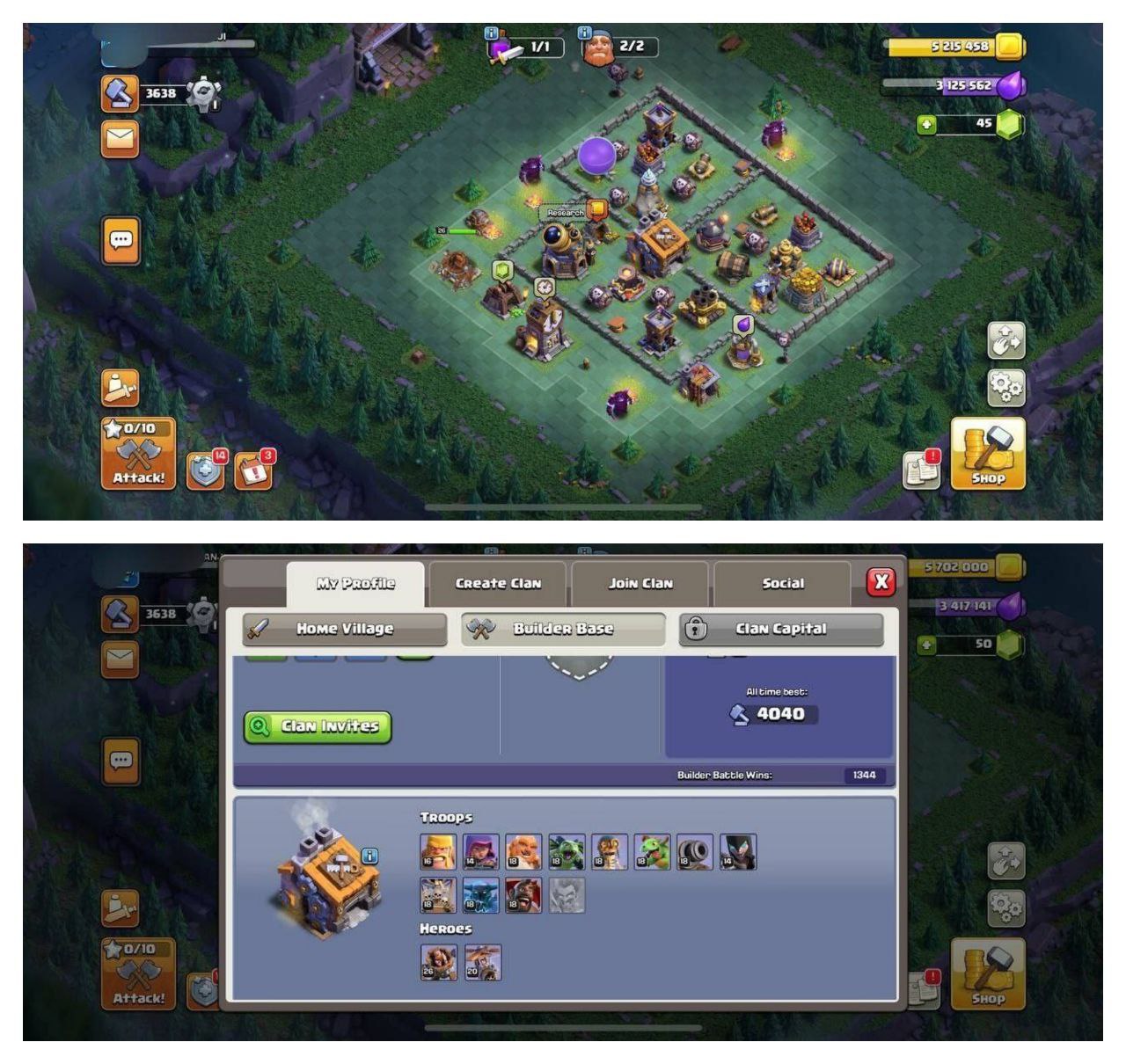 {STRONG ACCOUNT} TH13 SEMI MAX ⚡️XP-173⚡️HERO 72-75-50-22⚡️500 GEMS NAME CHANGE ⚡️BLUE WALLS⚡️ 4