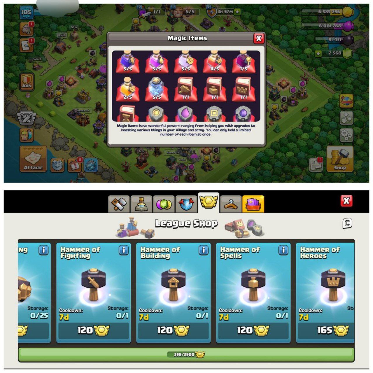 {75% DISCOUNT} TH16 RUSH ID⚡️7 EPIC EQUIPMENT⚡️XP-105⚡️HERO 23-22-1-6-4⚡️500 GEMS NAME CHANGE⚡️ 4