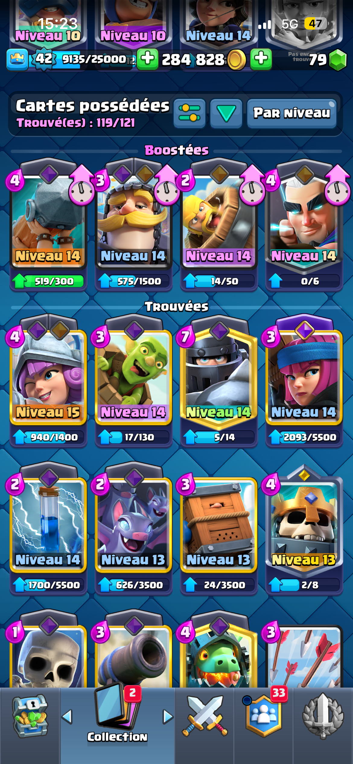 Account with Shelly star and lots of skins+ clash royale Account 4