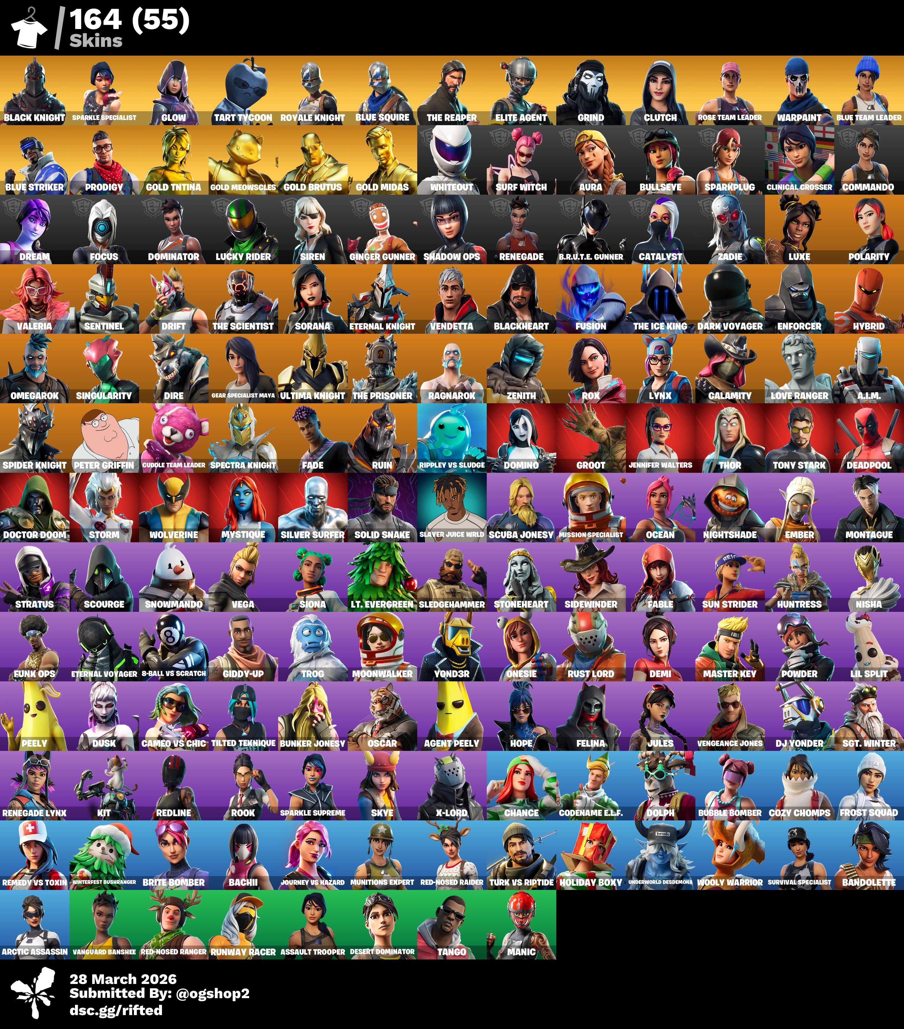 -OG Account- +160 skins