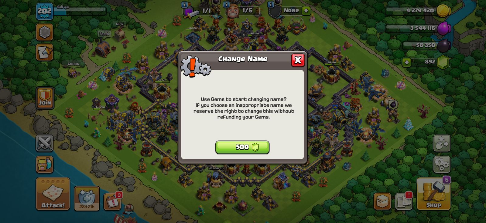 BIG DISCOUNT TH18 GOOD WALL 4 HEROES MAXED FULL CHEAP PRICE 4