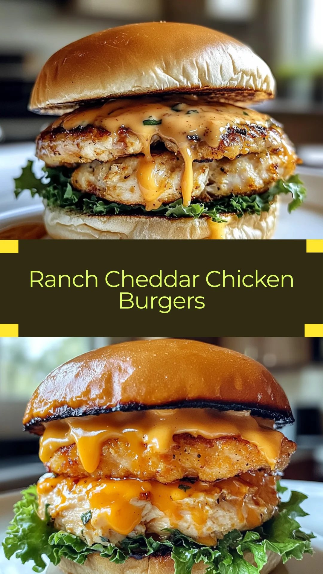 Cheddar Ranch Burger Cheddar Ranch Chicken Burgers for Quick Flavor Fix - Mealtale