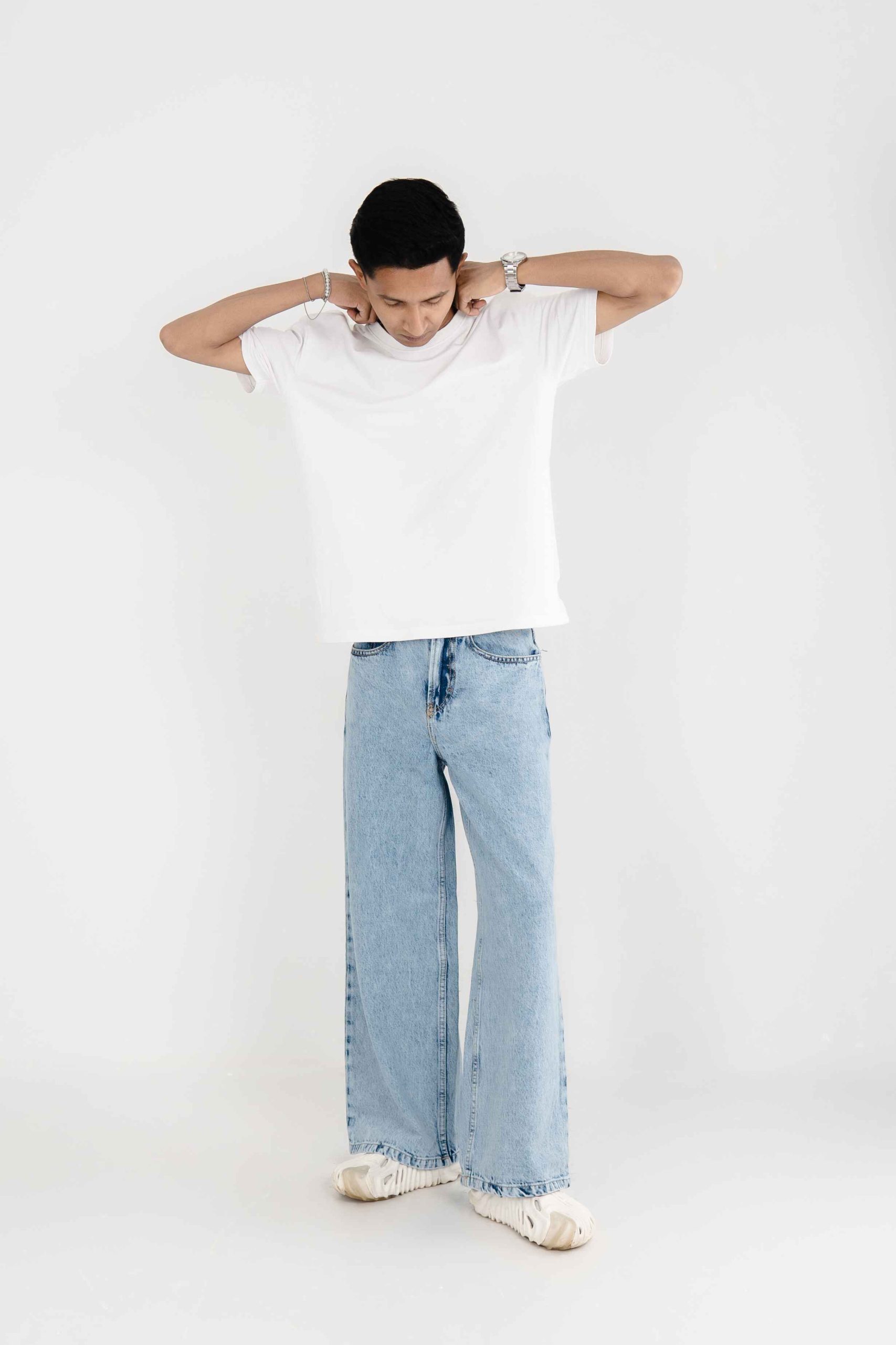 Acid wash blue