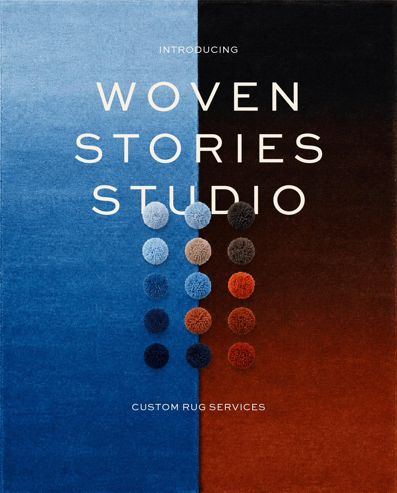 Handmade luxury rug in a contemporary interior