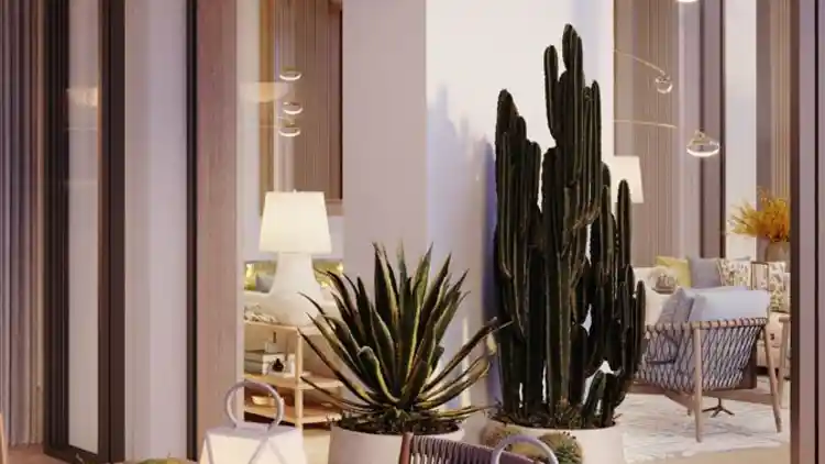 Επιλογή φινιρίσματος του έργου Limassol Greens. The Villas 3
