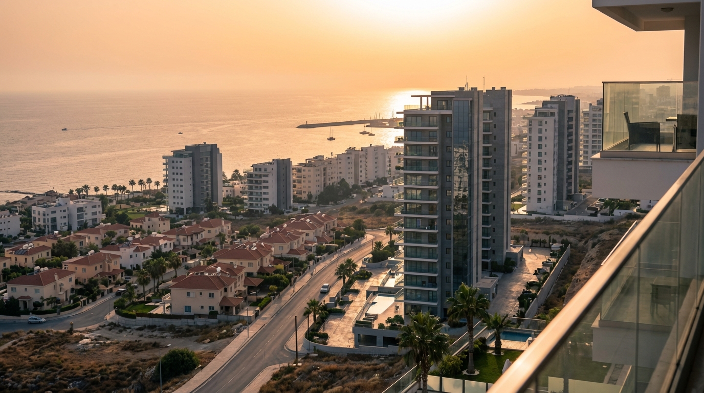 Cyprus coastal skyline representing market transition under foreign buyer restrictions