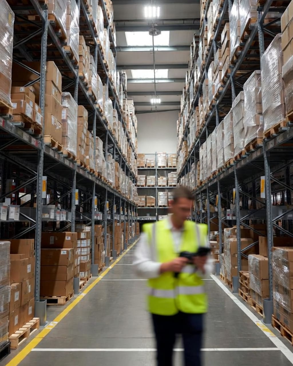 Warehouse floor — pallet racking and operations