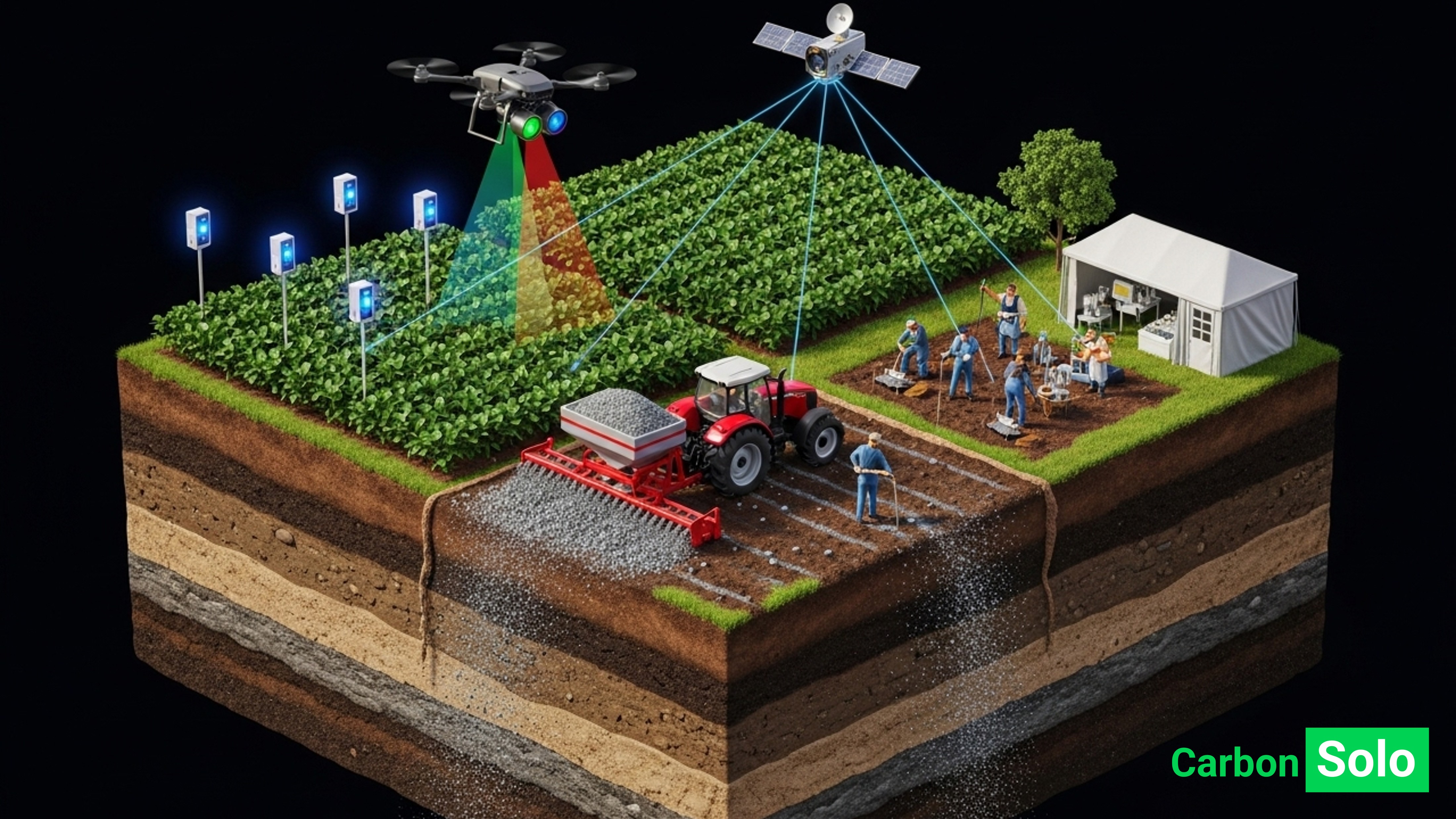 Ilustração Solo Saudável