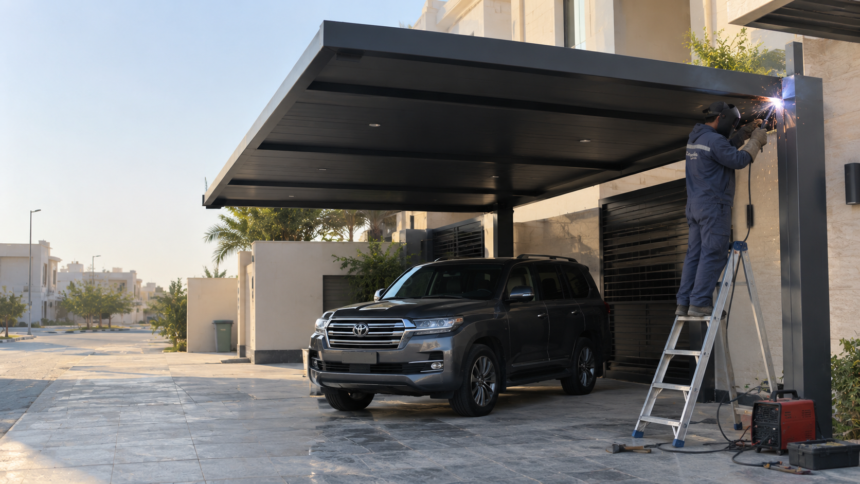 حداد مظلات وسواتر بالرياض - رياض الظل
