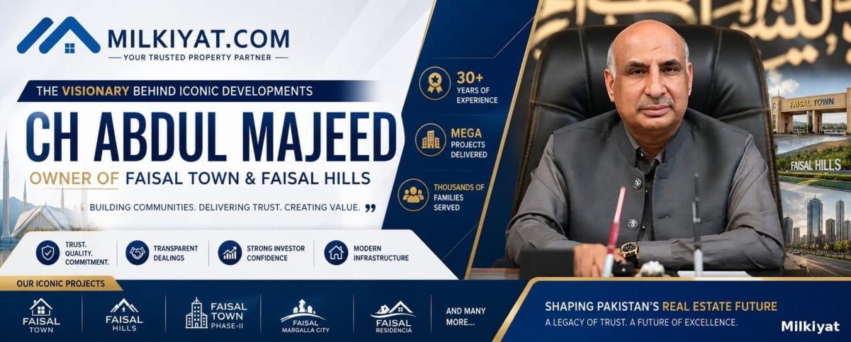 Ch Abdul Majeed – Owner of Faisal Town & Faisal Hills | Complete Profile, Projects, Net Worth & Reality Check