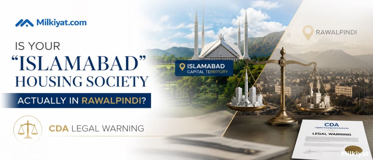 Is Your "Islamabad" Housing Society Actually in Rawalpindi? CDA Legal Warning