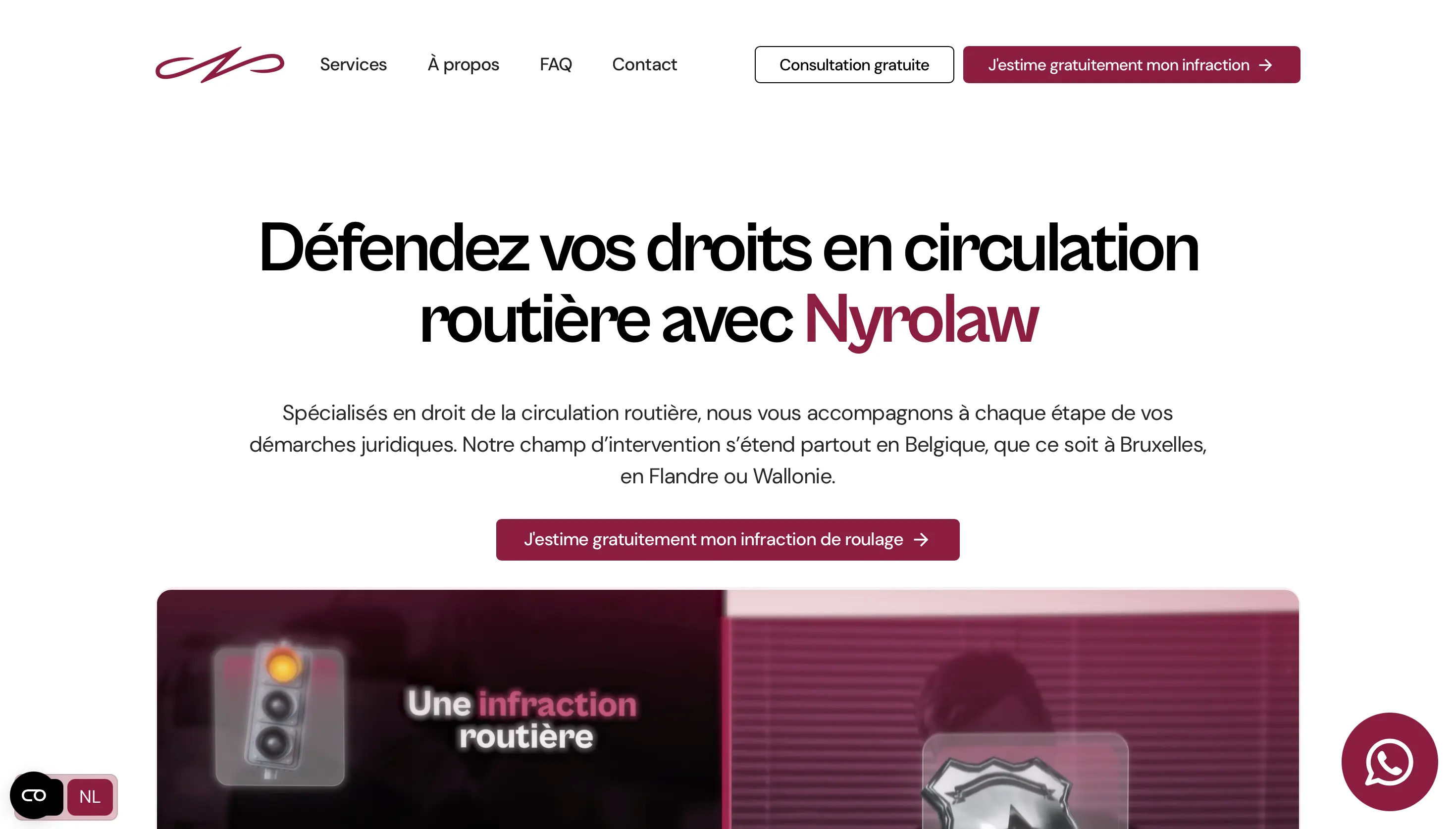 Site internet cabinet d'avocats Nyrolaw – MaPresenceWeb