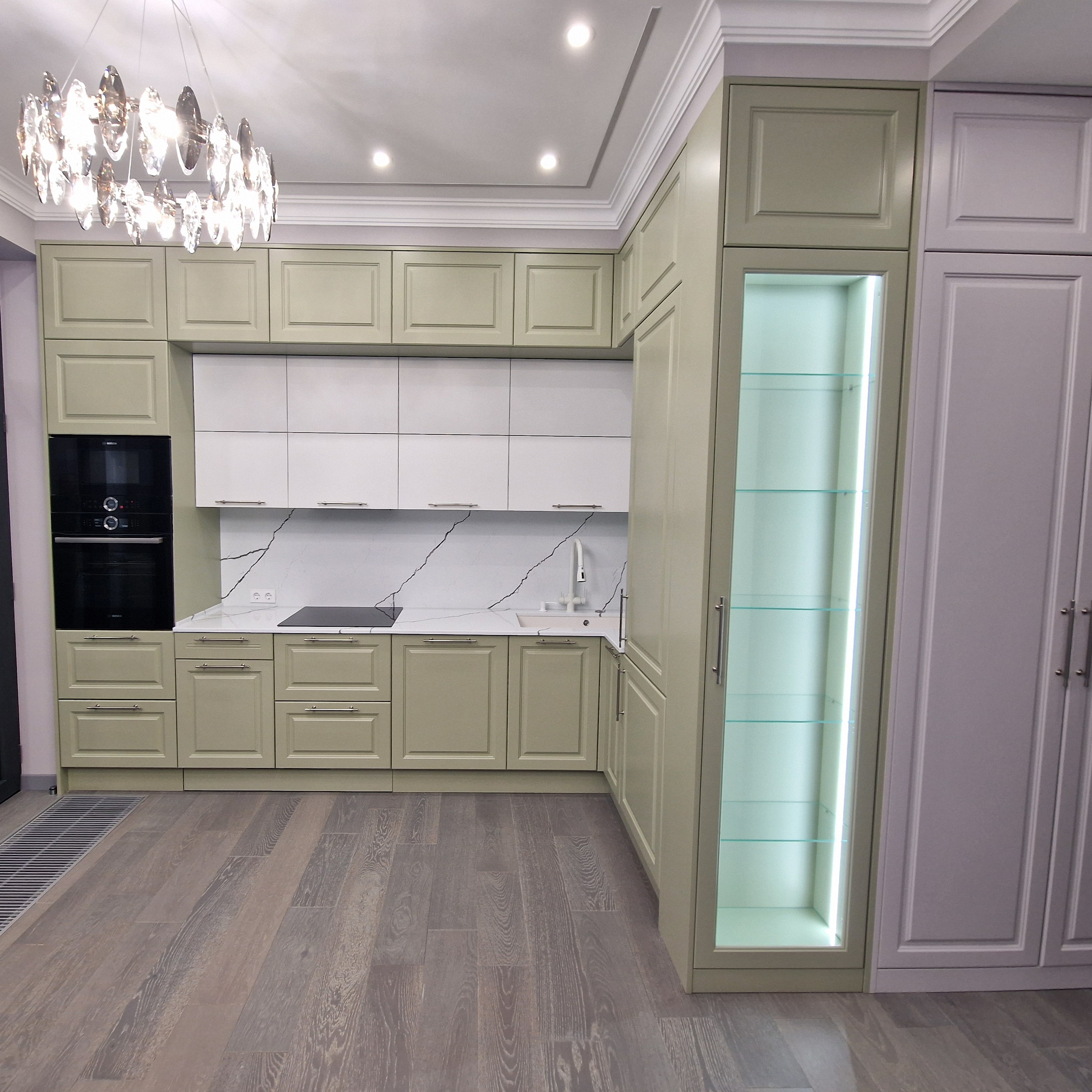 Кухня — фасады шпон