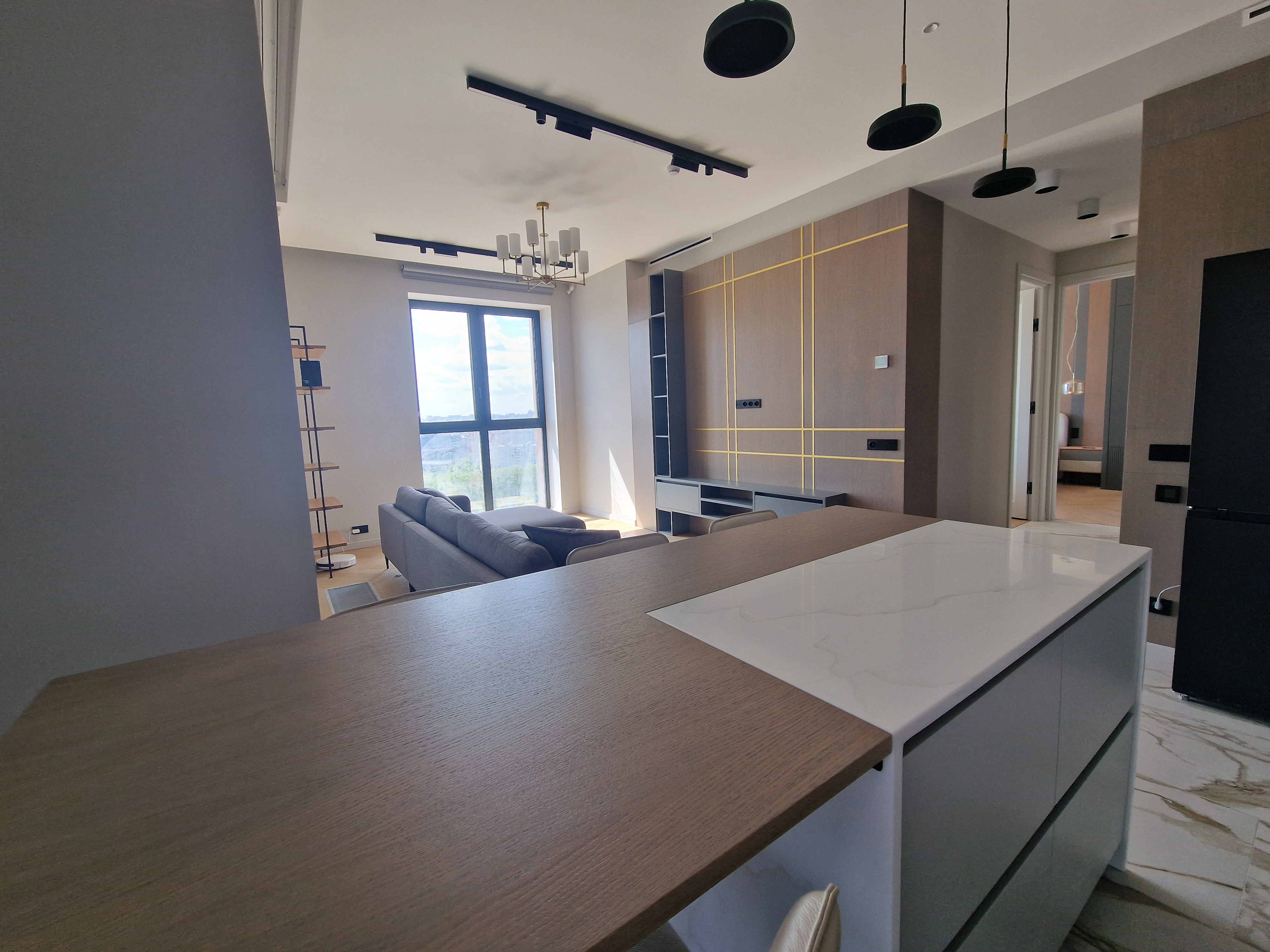 Гостиная-кухня — декоративная панель