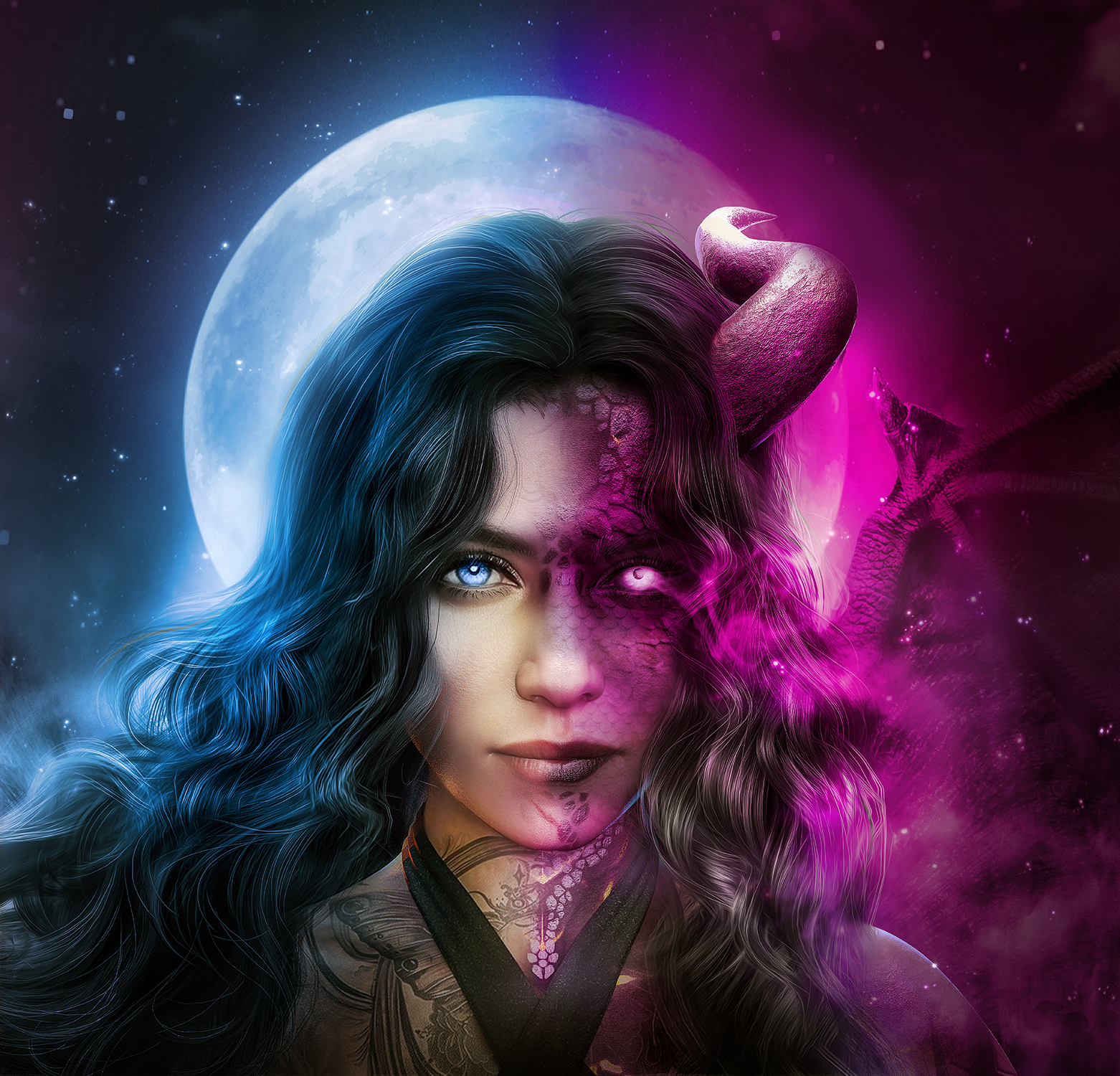 Finished character artwork — after