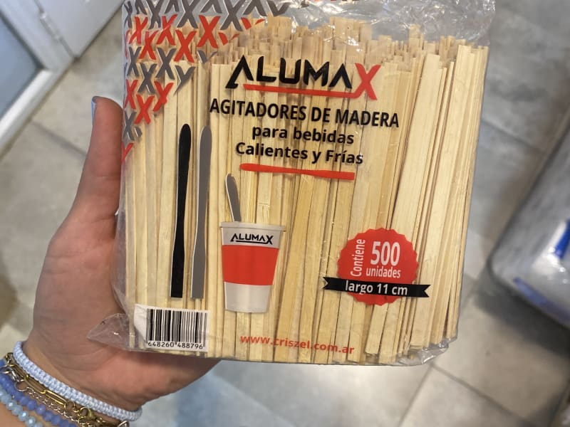 AGITADOR P CAFE MADERA 11CM X500U