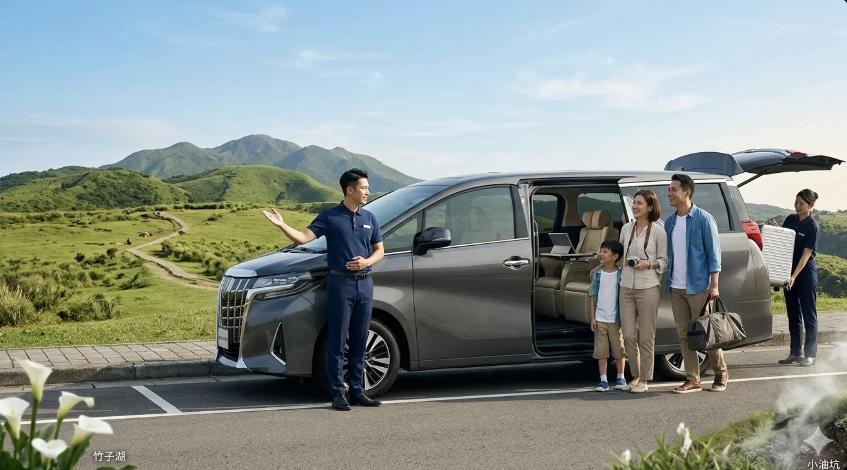 陽明山包車一日遊怎麼玩？擎天崗、竹子湖、小油坑景點攻略｜快活兔包車