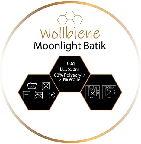Vue 4 de Wollbiene Moonlight Batik Lot
