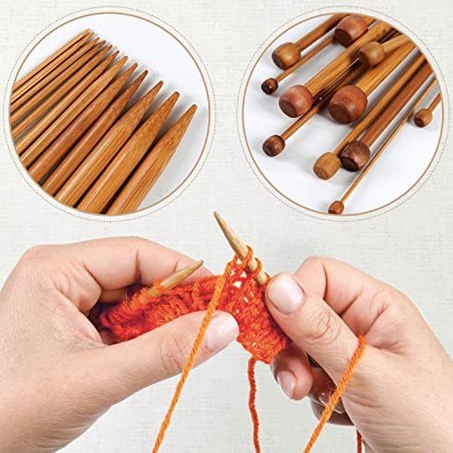 Vue 4 de Aiguille Tricoter Bambou