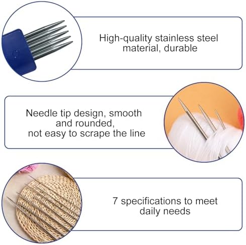 Vue 4 de Aiguilles Tricoter Acier